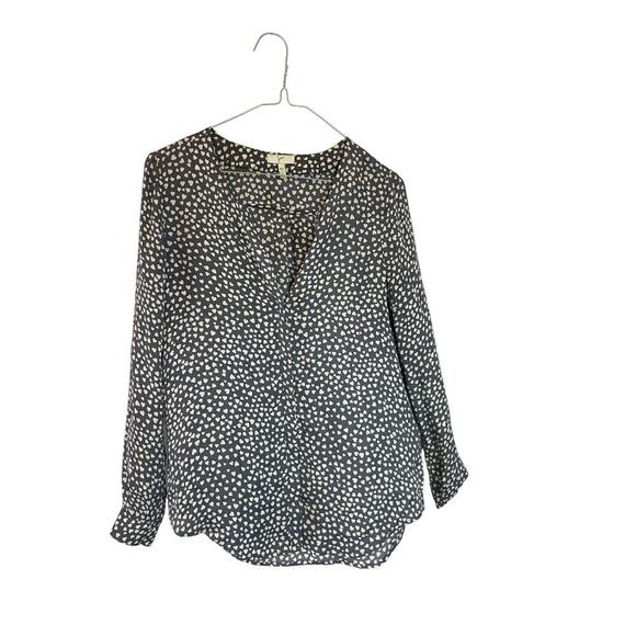 Joie silk blouse size xxs heart print - Picture 1 of 4